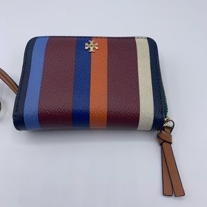 Tory Burch Striped Limited Edition Leather Wallet